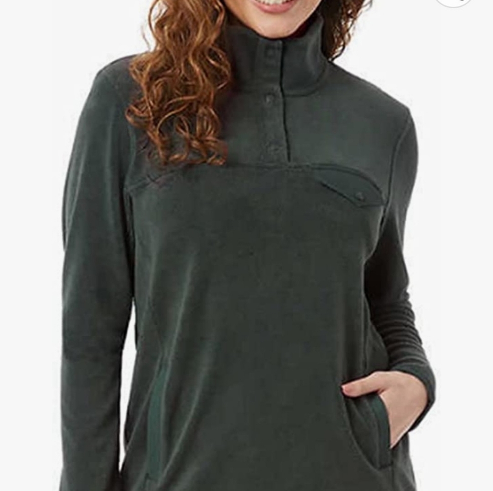 NWT 32 Degrees Snap Arctic Soft Fleece Midweight Pullover